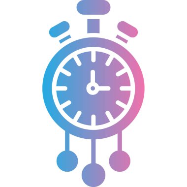 Saat simgesi. vektör illüstrasyonu