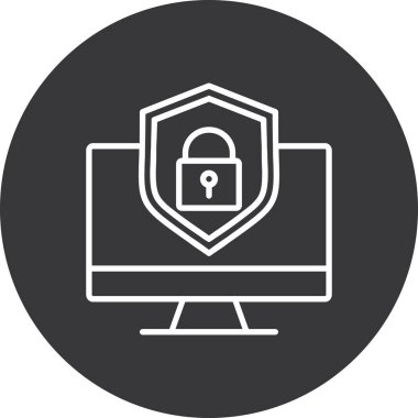 Kilit simgesi. vektör illüstrasyonu