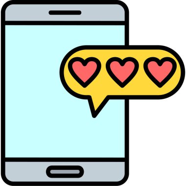 mobil mesaj simgesi, vektör illüstrasyon tasarımı