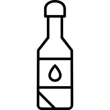 Su vektör simgesi şişesi