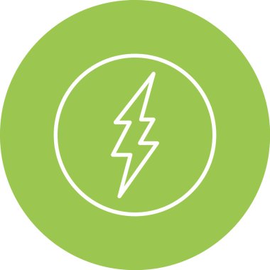 Şimşek simgesi vektör illüstrasyonu