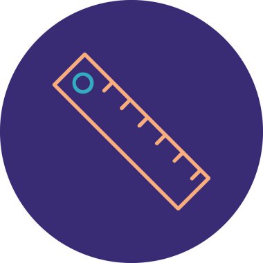 cetvel simgesi çizimi