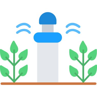 Yeşil bir bitkinin vektör illüstrasyonu