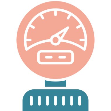 Hız göstergesi. Web simgesi basit illüstrasyon