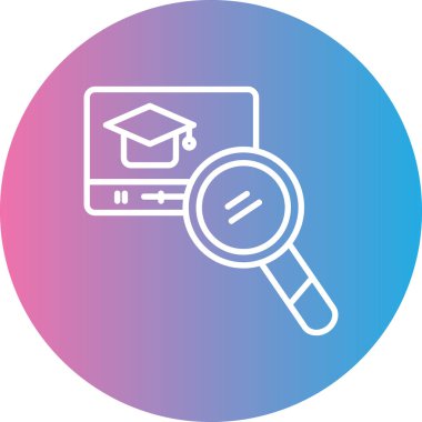 Ara. Web simgesi basit illüstrasyon