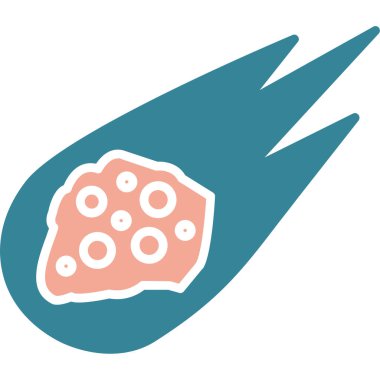 DNA işareti olan izole edilmiş virüs simgesi - vektör illüstrasyonu