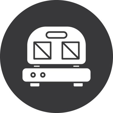 tren vektör simgesi, modern biçim