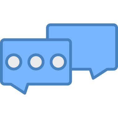 Konuşma baloncukları ikon vektör çizimi