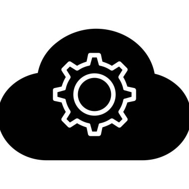 Soyut arkaplanda bulut simgesi izole edildi