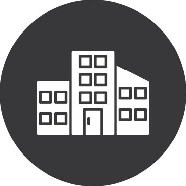 Modern yapı simgesinin vektör illüstrasyonu