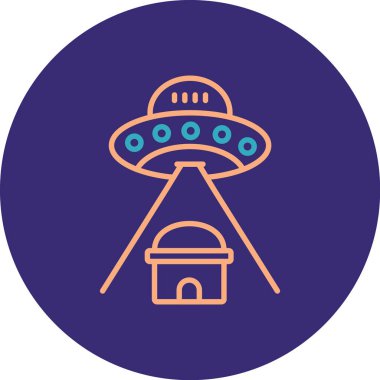 UFO simgesi vektör illüstrasyonu