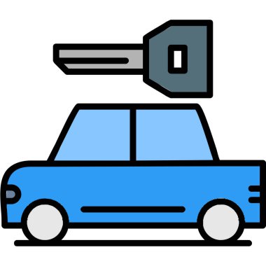 Araba yıkama. Basit tasarım.