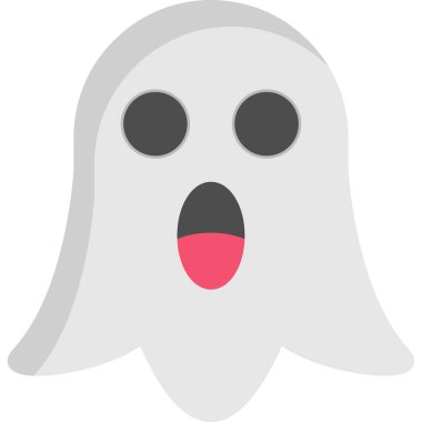 Hayalet düz vektör simgesi