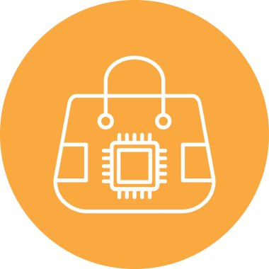 Cpu simge vektör illüstrasyonu