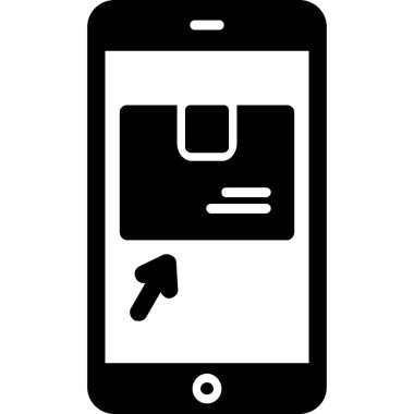 cep telefonu ikonu vektör illüstrasyonu