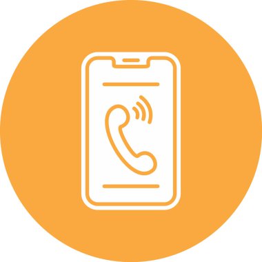 Telefon simgesi vektör illüstrasyonu