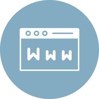 tarayıcı web simgesi basit tasarım