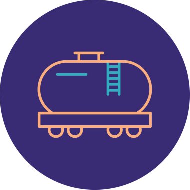 Vektör tren simgesi illüstrasyonu