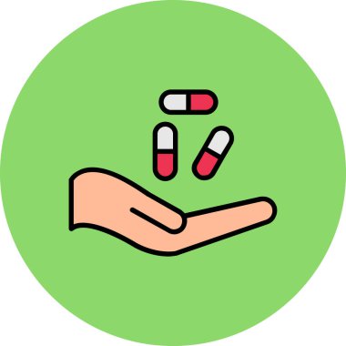 tıp ikonu, tıbbi konsept, vektör illüstrasyonu