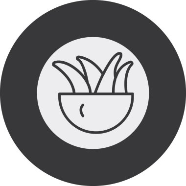 Gıda simgesinin vektör illüstrasyonu