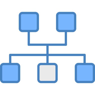 Ağ Bağlantısı. Web simgesi basit illüstrasyon