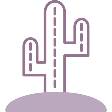 Kaktüs. Web simgesi basit illüstrasyon