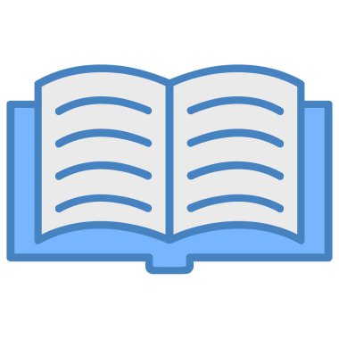 Kitap. Web simgesi basit illüstrasyon