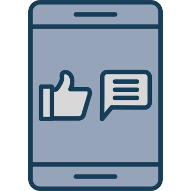 Smartphone Simgesi, vektör illüstrasyonu