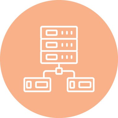 Sunucu. Web simgesi basit tasarım