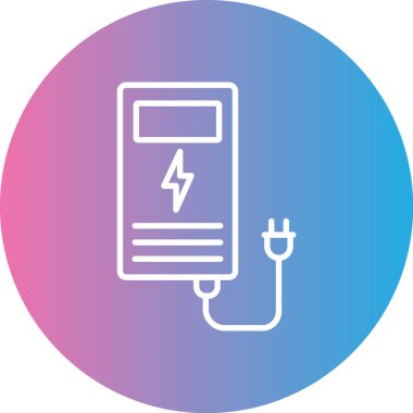 Elektrik gücünün vektör illüstrasyonu