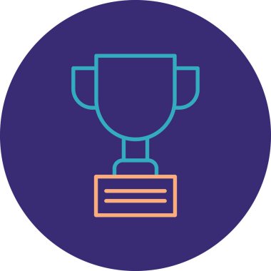 Kupa. Web simgesi basit illüstrasyon