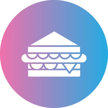 Benzersiz Yunan sütun çizgisi vektör simgesi