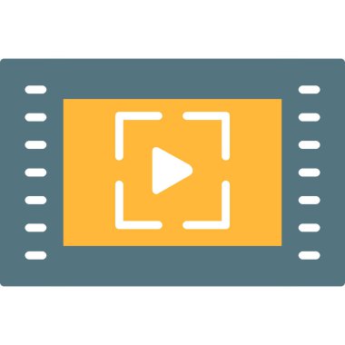 video simgesi. vektör çizim