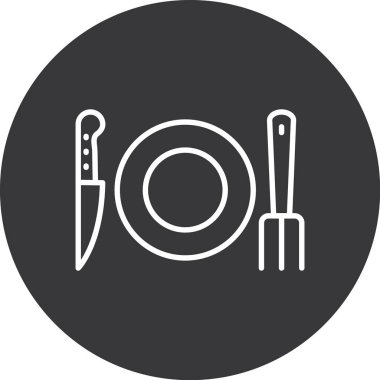 Gıda simgesinin vektör illüstrasyonu