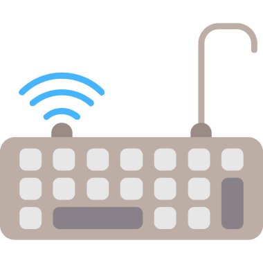 Klavye. Web simgesi basit illüstrasyon