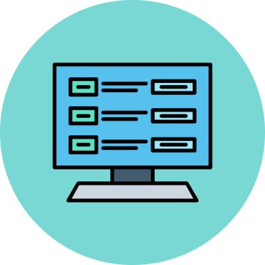 bilgisayar simgesi vektör illüstrasyon tasarımı