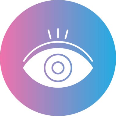 Göz simgesi vektör illüstrasyonu