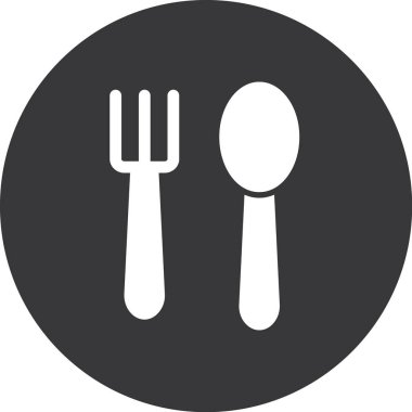 çatal simgesi vektör illüstrasyonu