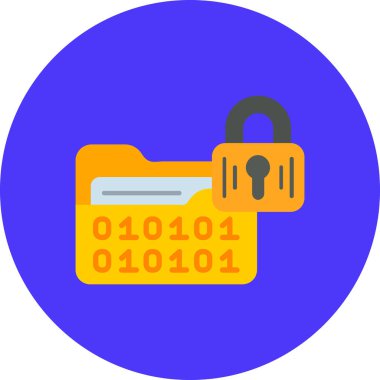 Kilit simgesinin vektör illüstrasyonu