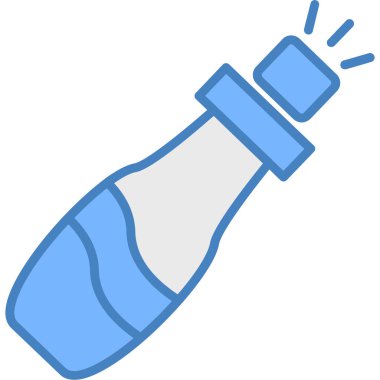 Şişe. Web simgesi basit illüstrasyon