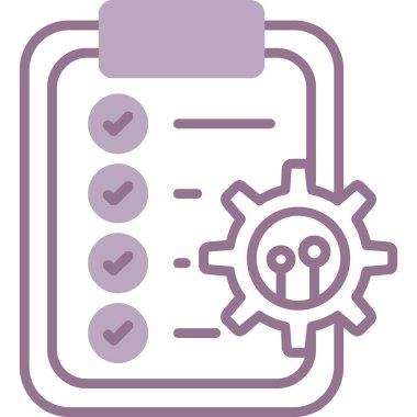 Kontrol listesi. Web simgesi basit illüstrasyon