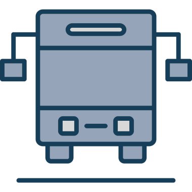 Tost makinesi. Web simgesi basit illüstrasyon