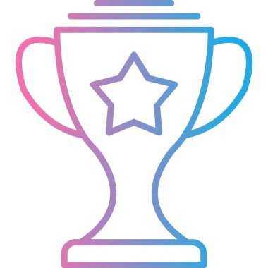 Kupa ikonu. Basit tasarım.