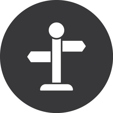 yön ikonu vektör illüstrasyonu