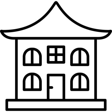 ev inşa vektör simgesi