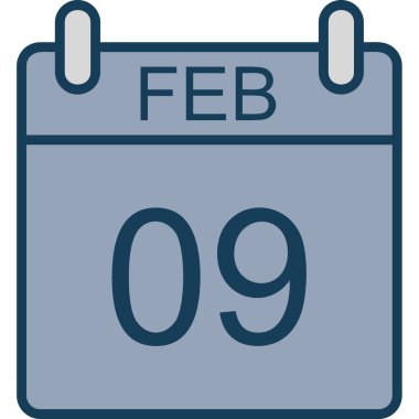 Takvim simgesi tasarımı, vektör illüstrasyonu