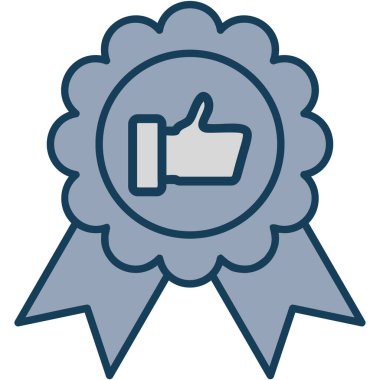 Rozet Simgesi Moda Biçiminde İzole Arkaplan