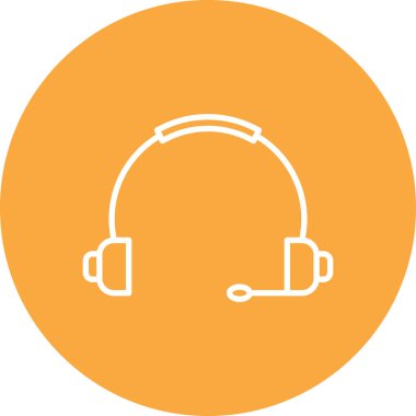 vektör illüstrasyonu, kulaklık simgesi