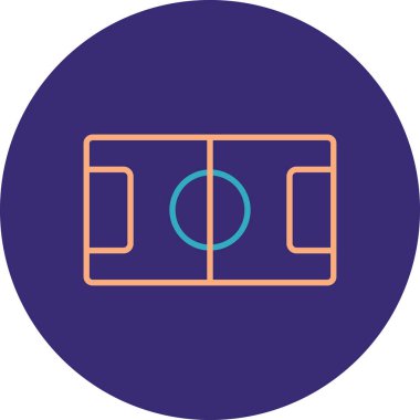 futbol ikonu vektör illüstrasyonu