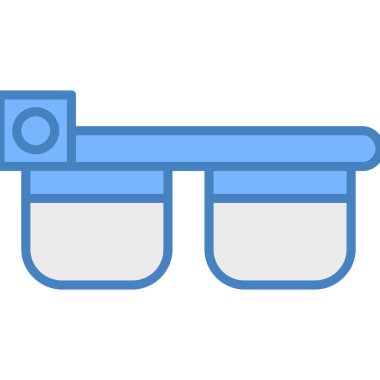 inşaat ve onarım çizgisi vektör simgesi.